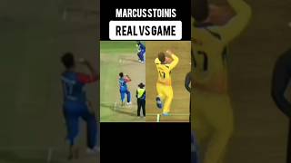 STOINIS STOINIS REAL VS GAME BOWLING ACTION IN REAL CRICKET 20/22/23/24/25 #cricket #shorts #ipl