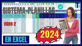 🅿️Sistema de planillas REGIMEN GENERAL y MYPE en EXCEL 2024 | TXT PLAME Y AFPNET  *VIDEO 2*