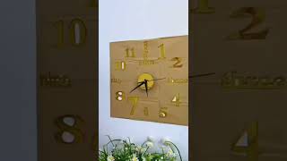 Wall clock modern style #art