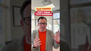 If you flip homes don’t finish your basement. #homeflipping #fliphouses #realestateinvesting