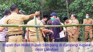 BUPATI DAN WABUP monitoring Progres WBLM (Wisata Bakau Labuhan Manis) Desa Labuhan