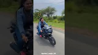 Ride Yamaha YZF R15 V3 lady biker Sanjana