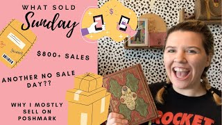 What Sold Sunday?! - Reselling Clothes Part Time Online on Poshmark & ThredUP - April 11-17