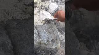 agua burbujeante en un volcán activo