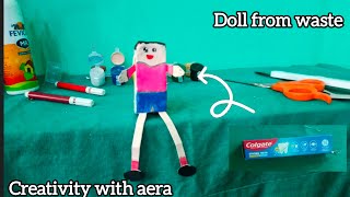 Colgate box ideas 💡 | best use of waste things | doll making | ideas | creativity with aera |