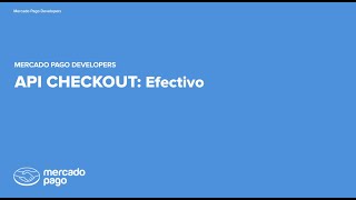 API checkout: Efectivo