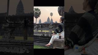 Angkor wat at sunrise is stunning