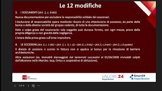 Valore24 Live: Bonus casa e crediti bloccati il quadro completo