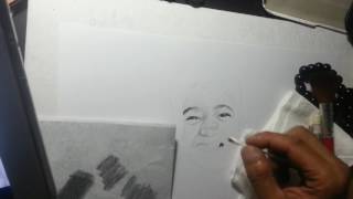 "munting ngiti" timelapse sketch part 1(2b graphite pencil)