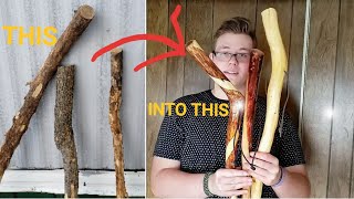 HOW TO MAKE BEAUTIFUL WALKING STICKS