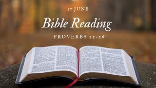 Bible Reading: 17 June - Proverbs 25 - 26