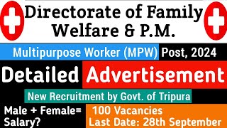 Multipurpose Worker (MPW) Recruitment, 2024