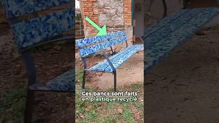 Ces bancs sont faits en plastique ! #innovation  #inventions  #environment