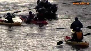 Kayaking down the upper Shannon