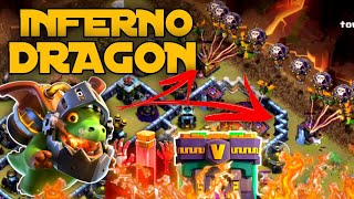 TH14 INFERNO DRAGON + BALLOON+ SKELETON SPELL ATTACK STRATEGY WITH PETS | CLAN WAR | Clash of Clans