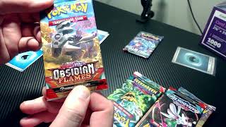 Opening $70 Charizard ex Super Premium Packs, came with Charizard Figure.