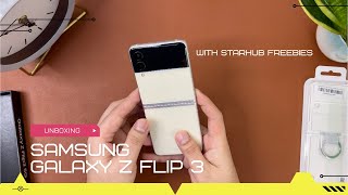 Galaxy Z Flip 3 Unboxing with Freebies!