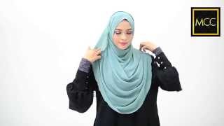 3 Easy Style for Heyna Halfmoon Shawl : Tutorial by MuslimahClothing.com