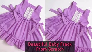 Beautiful baby frock cutting & stitching | Baby frock cutting & stitching for 2-3 year girl | Frock