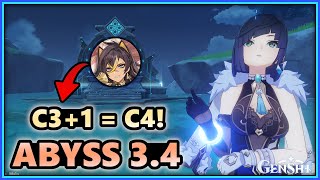 They Announced Dehya as Standard. So C3 + 1 = SEXY Setup C4 Yelan DESTRUCTION of Abyss 3.4