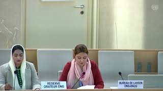 Prof. Shagufta Ashraf at HRC51