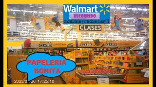 WAlmart/Recorrido en Walmart #WALMART papelería superbonitas regreso a clases, kiut,norma,scribe y +