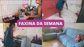 FAXINA DA SEMANA | ROTINA DE DONA DE CASA