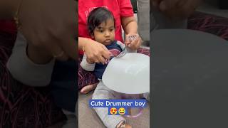 #Cute little baby drummer boy😍😂#funnyvideo #babies#shortsfeed