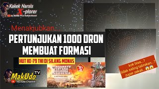 detik detik Aksi ribuan DRON di langit Monas, ribuan dron buat formasi menakjubkan, kok bisa?