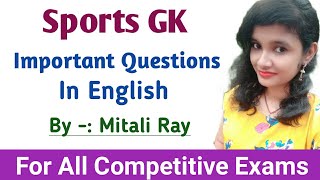 Most Important Sports GK Questions | GK In English #shorts #Youtubeshorts