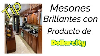 Brillar el mesón con producto de #dollarcity #tips / lavamos la cocina