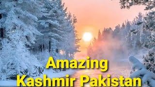 Amazing Snow Fall in Azad Kashmir Pakistan/ very beautiful sights and Colours of nature