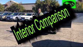 2020 Subaru Outback Review- Interior Comparison