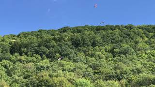 RA Cores sky full of RC BluFO-XLs Demo - NEAT Fair Noon Airplane Demo 9/15/2018