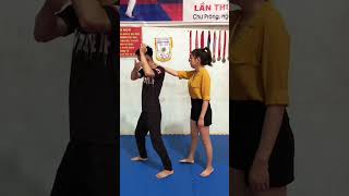 Tự Vệ Nữ Bị Bố Cổ Sau #shorts #kungfu #vothuat