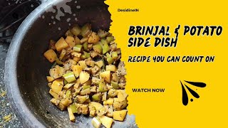 Brinjal potato recipe,#Easybrinjalandpotato stirfry,#Brinjalpotatosabzi#Healthybrinjalpotato recipe