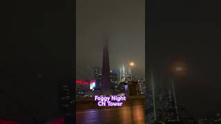 Foggy Night Drive on Gardiner Expressway Toronto Canada 🇨🇦