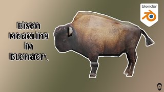 bison modeling  I Bison 3D Modeling Tutorial  I 3d animal modeling-mds design