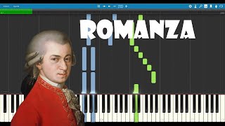 Romanza - W.A. Mozart Piano Tutorial Easy (Synthesia)