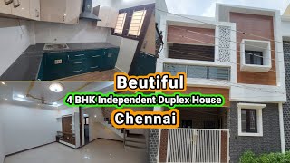 Ready to Occupy New 4 BHK Independent Duplex House for Sale in chennai.#kattupakam