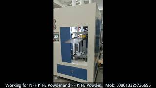 PTFE hexagonal rod  moulding machine equipment for non free flow powder