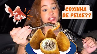 PROVANDO COXINHAS DIFERENTES (coxinhas de sabores esquisitos)