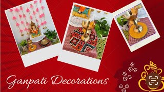 Ganpati Decoration Ideas For Home//diy Ganpati decoration ideas for home//ganeshmahotsav decore