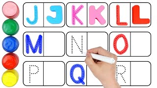 Learn English Alphabet with Colorful Toy Letters | Write and Read the Alphabet Along the Dotted Line