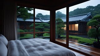 BEST RAIN on the garden at night to sleep well | Goodbye insomnia with Heavy Rain