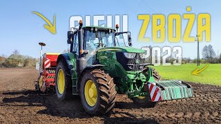 !OPOROWE SIEWY ZBOŻA 2023! w GR Byszkowieccy ☆ John Deere 6155M & Pöttinger VITASEM 302 ADD ☆ AW ™