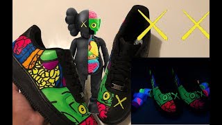 AIR FORCE ONE KAWS INSPIRED CUSTOM | HOW TO