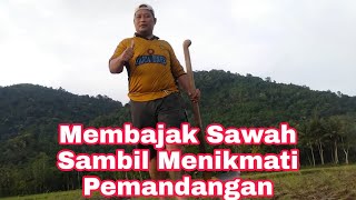 Menikmati Pemandangan Sambil Membajak Sawah @irwan najla chanel