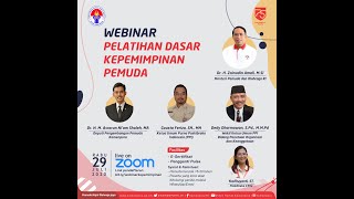 WEBINAR PELATIHAN KEPEMIMPINAN DASAR PEMUDA KEMENPORA