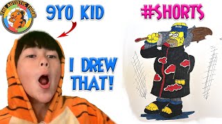 9yo Autistic Savant Draws - Homer Akutsuki | The Simpsons #shorts